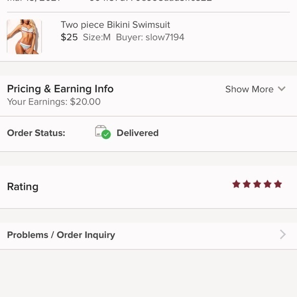 Two piece Bikini Swimsuit - Picture 7 of 12